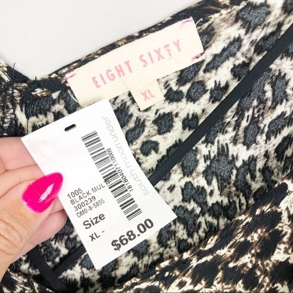 EIGHT SIXTY | Animal Print Leopard Strappy Top XL - Picture 5 of 8